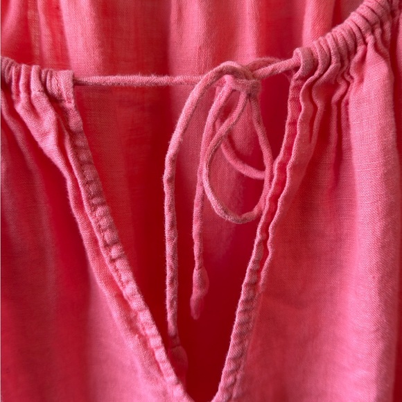 J. Crew Coral Pink Halter Beach Cover-Up Dress - Picture 7 of 9